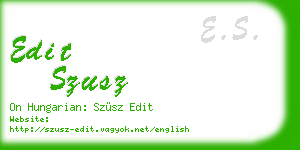 edit szusz business card