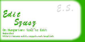 edit szusz business card